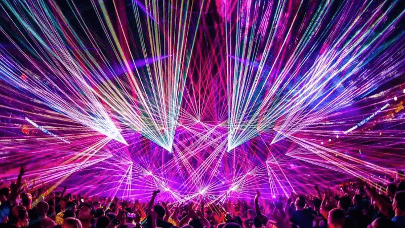 stage laser light