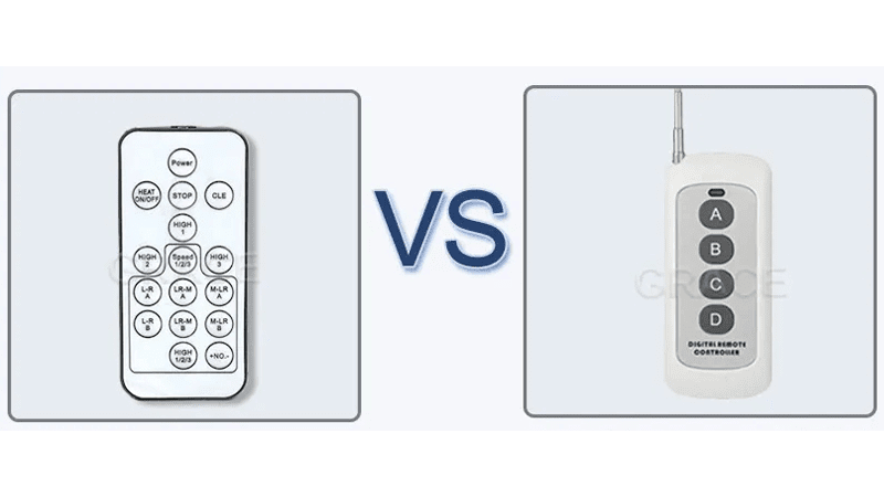 Cold spark machine Comparison of remote controls Cold spark machine Comparison of remote controls