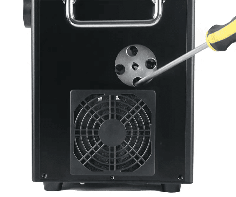 GRACE cold spark machine checks for faults easily