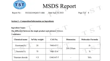 cold spark powder MSDS