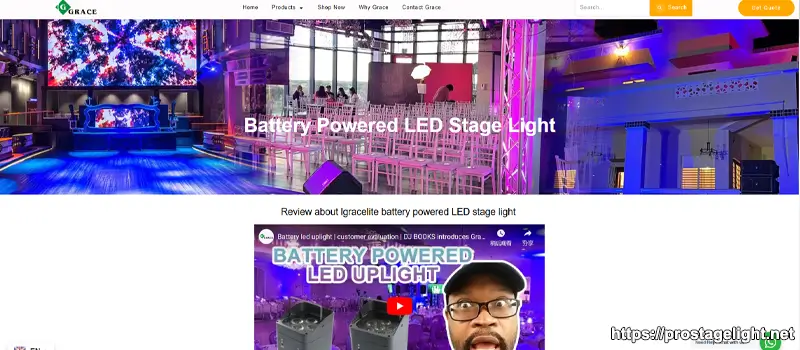 Wireless Battery LED par light