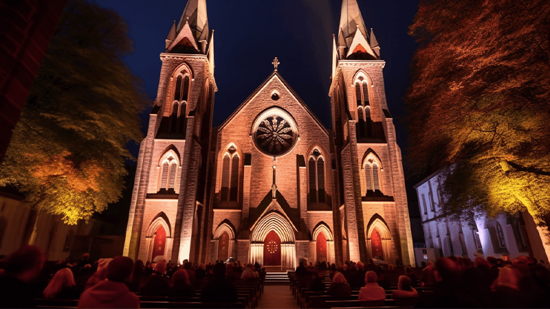 stage lighting for a small church