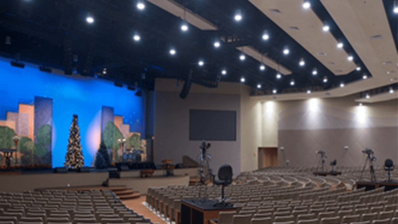 stage lighting for a small church