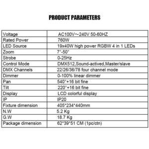 19x40w led moving head GL-B1940B (1)