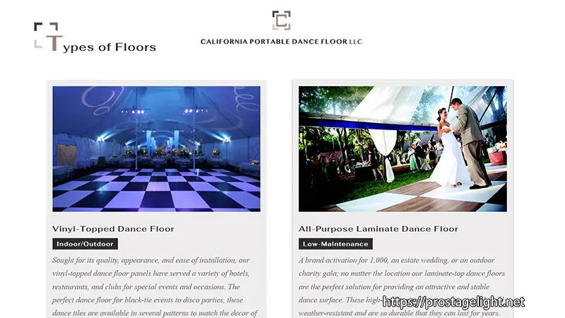 California Portable Dance Floor Company