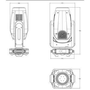 480W CMY CTO Led Moving Head Light GL-P480 (4)