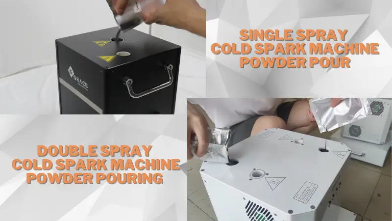 Igracelite Cold Spark Machine Powder Pour Igracelite Cold Spark Machine Powder Pour
