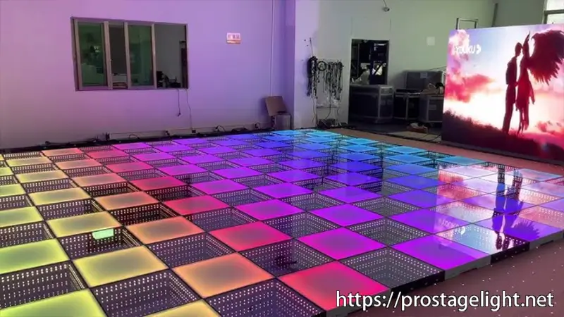 Magnet 3D Mirror LED Dance Floor (6)
