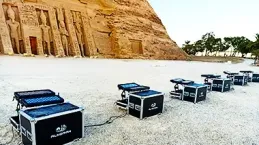 Lights for Egypt pyramids