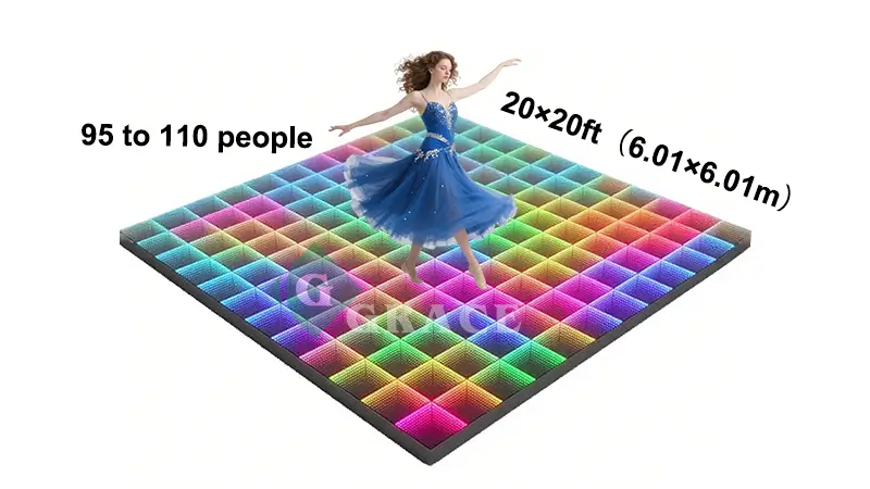 20ft ×20ft LED dance floor