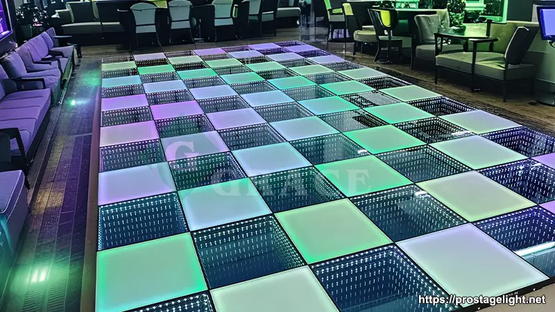 Hypnotic 3D Infinity Effect and Color-Changing Frosted Panels