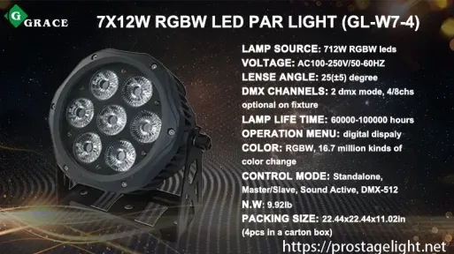 7x12w RGBW Led Light Par (GL-W7-4)