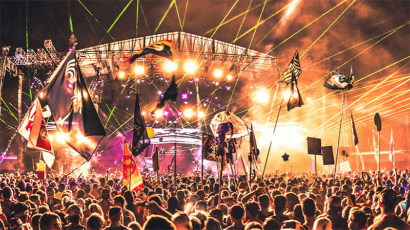 Music festival outdoor light show Outdoor Light and Music Festival