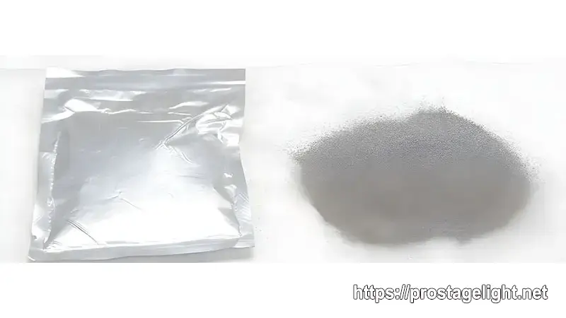 Which kind of materials are used in making cold sparkler powder
