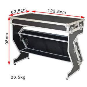 2in1 Portable Flight Case DJ Booth-5