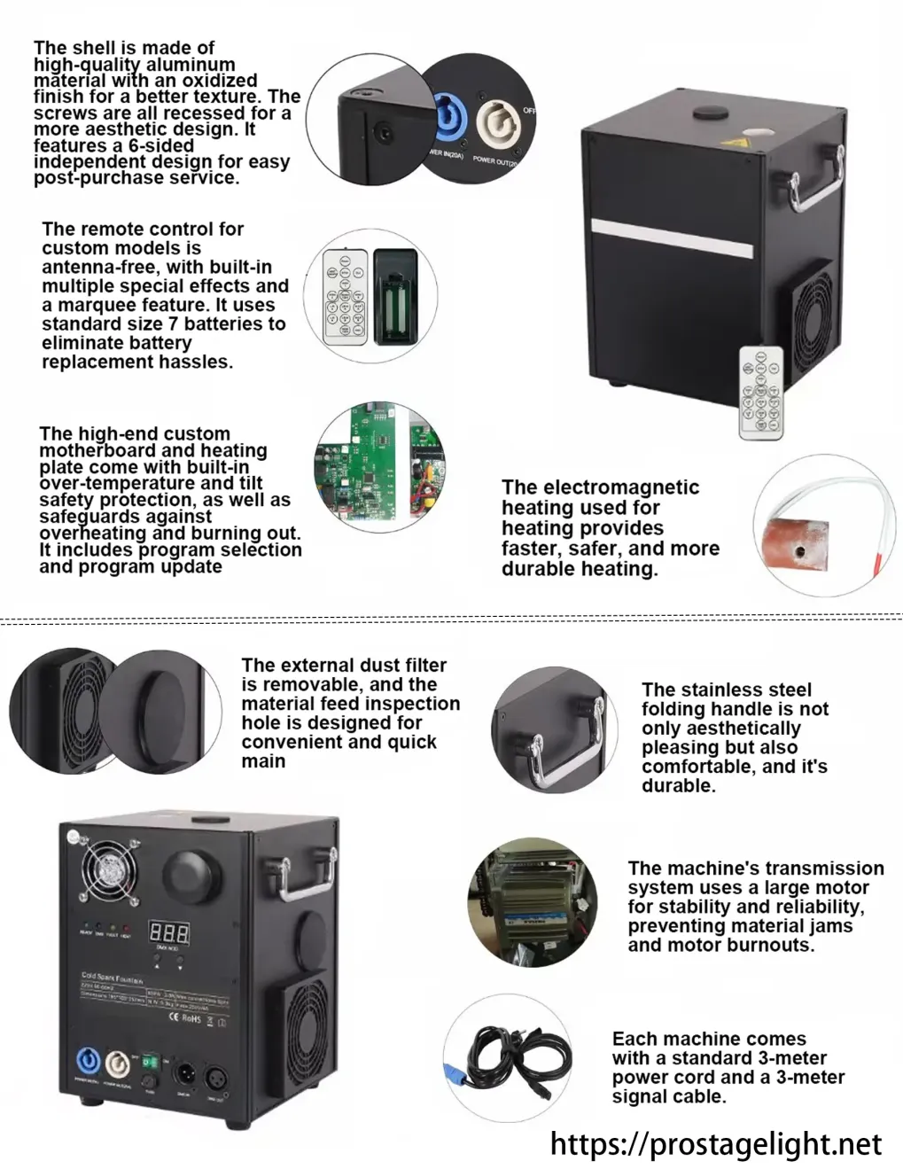 Igracelite Cold Spark Machines Functional Description Igracelite Cold Spark Machines Functional Description