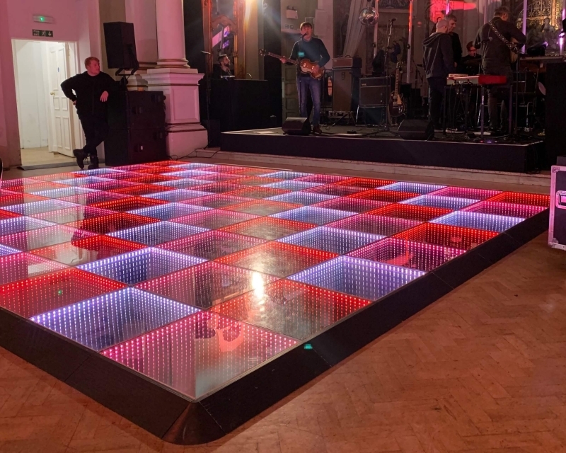 led light dance floor