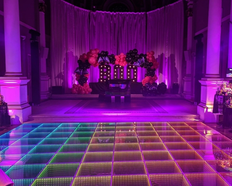 led light dance floor