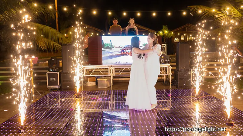 colorful dance floor