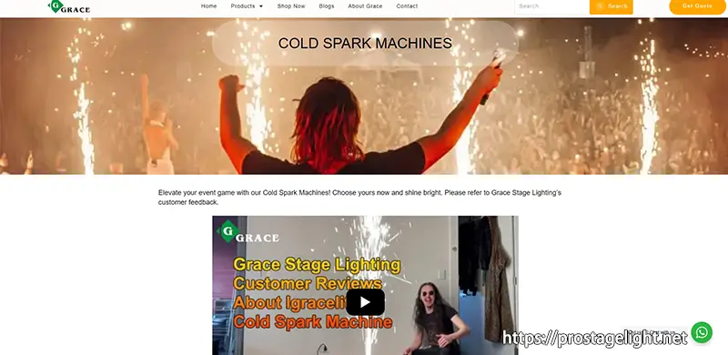 1.Igracelite Cold Sparkler Fountains