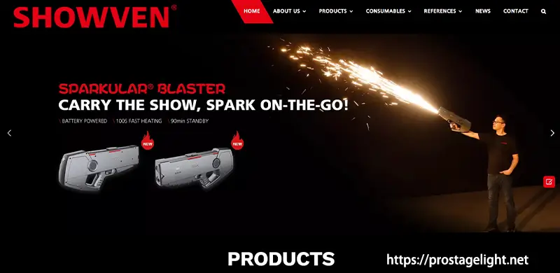 2.Showven Cold Sparkler Fountains