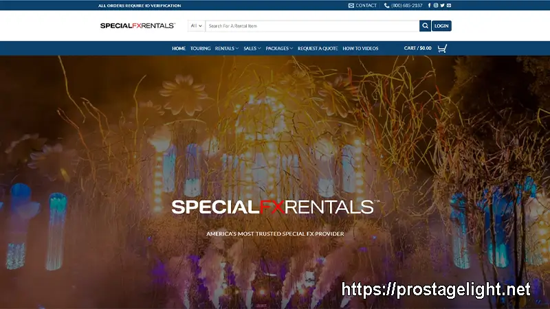 4. Special FX Rentals Top 5 Cold Spark Machine Rentals in USA