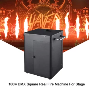100w DMX Square Real Fire Machine For Stage