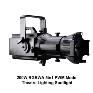 200W RGBWA 5in1 PWM Mode Theatre Lighting Spotlight
