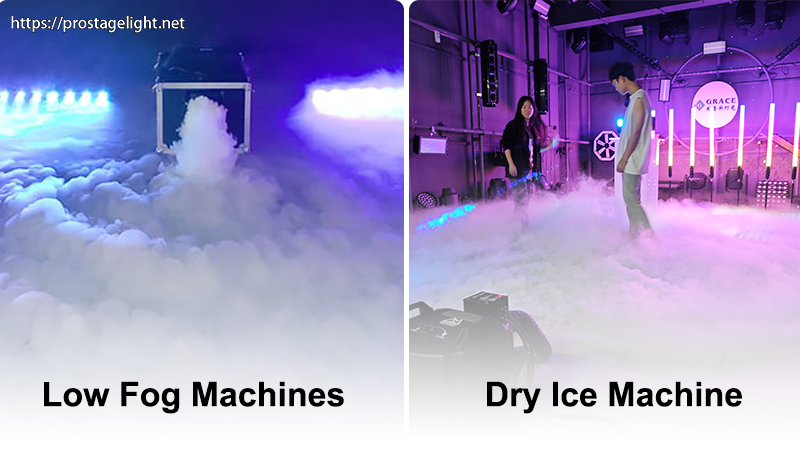Similarities and differences between Low Fog Machine and Dry ice fog machine